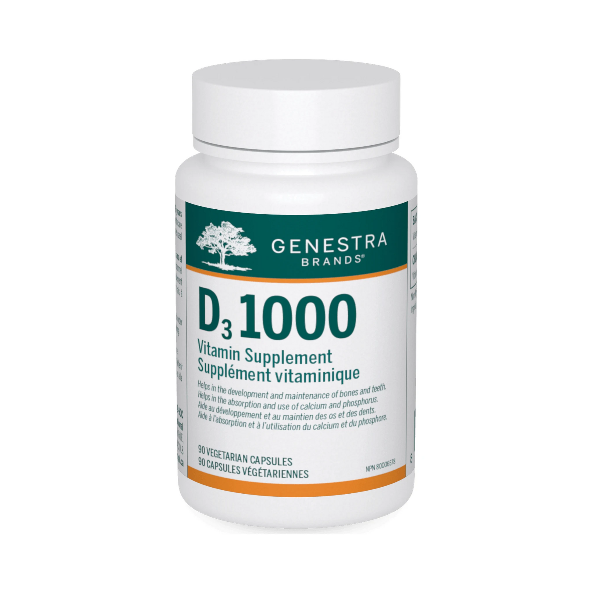 Genestra D3 1000 90 Veg Capsules