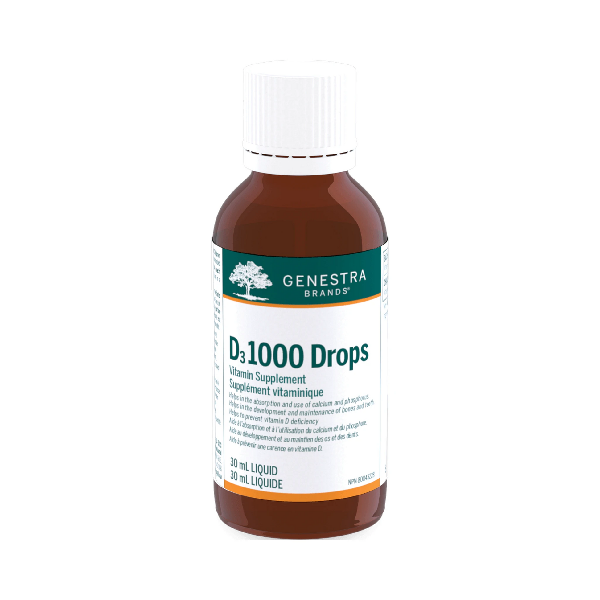 Genestra D3 1000 Drops 30mL