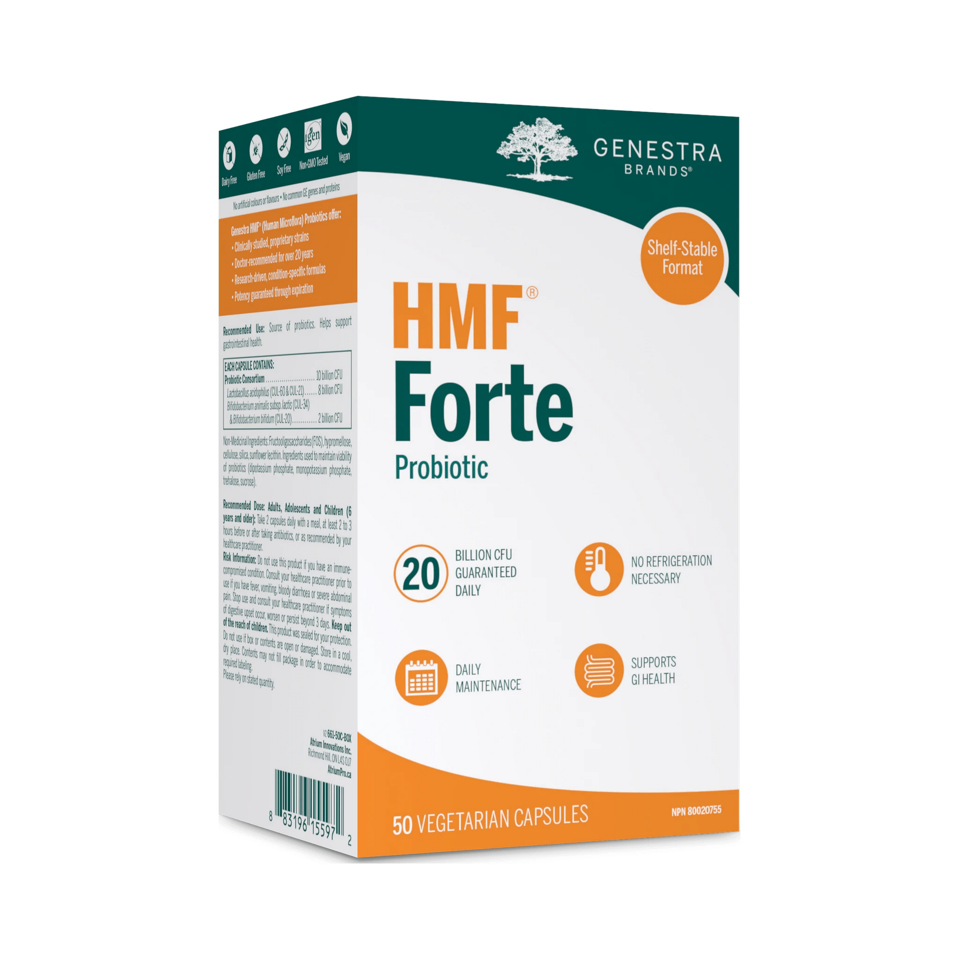 Genestra HMF Forte Shelf Stable 50 Veg Capsules