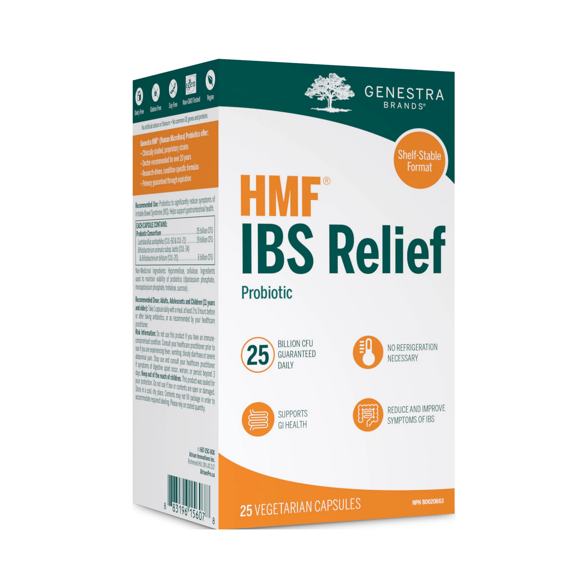 Genestra HMF IBS Relief Shelf Stable 25 Veg Capsules