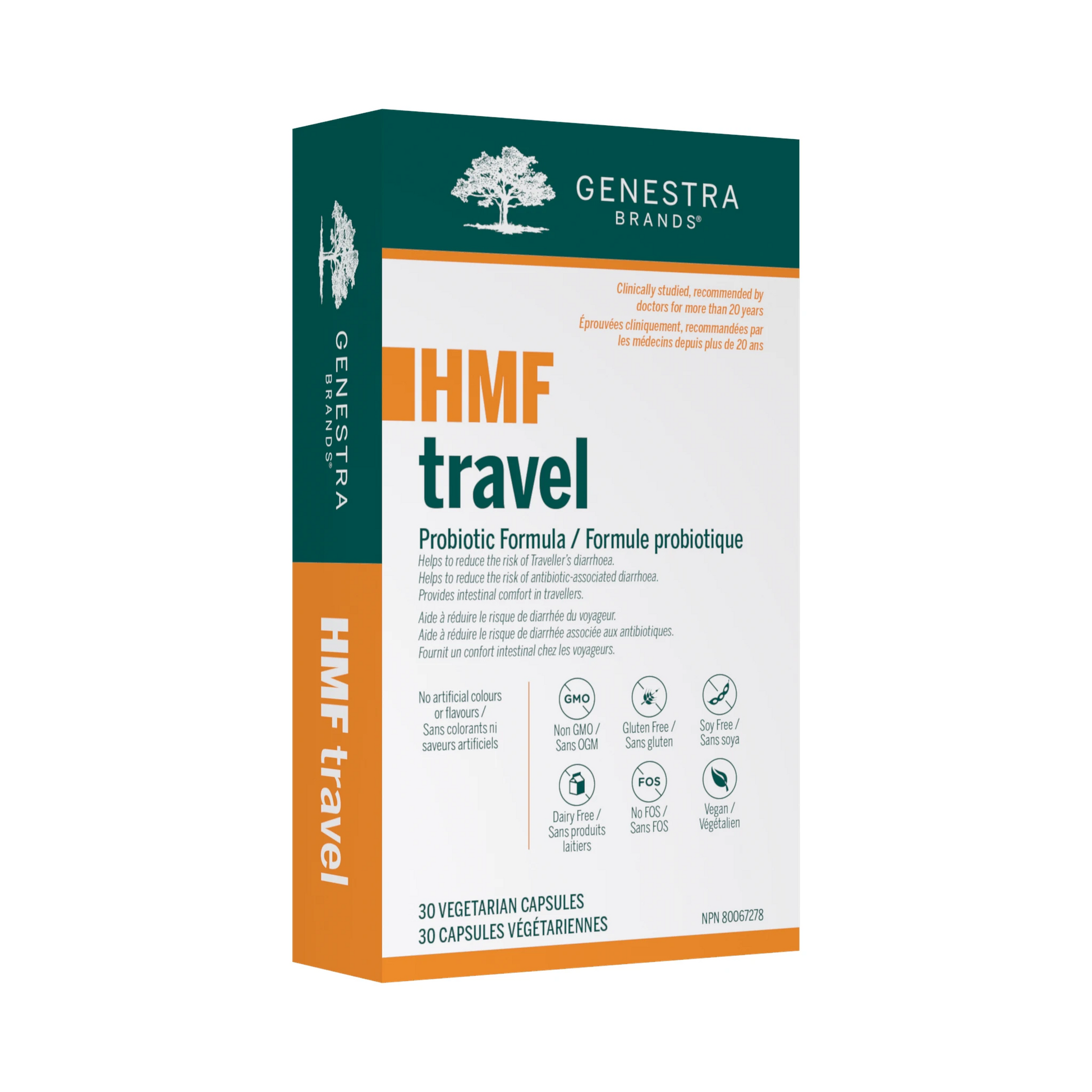 Genestra HMF Travel 30 Veg Capsules