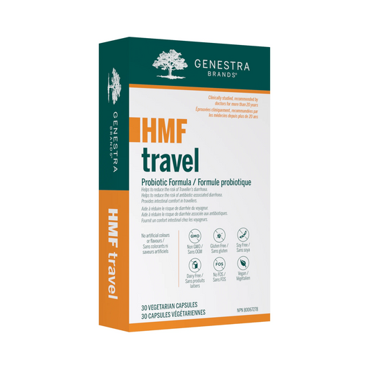 Genestra HMF Travel 30 Veg Capsules