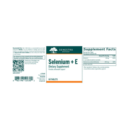 Genestra Selenium + E 60 Tablets