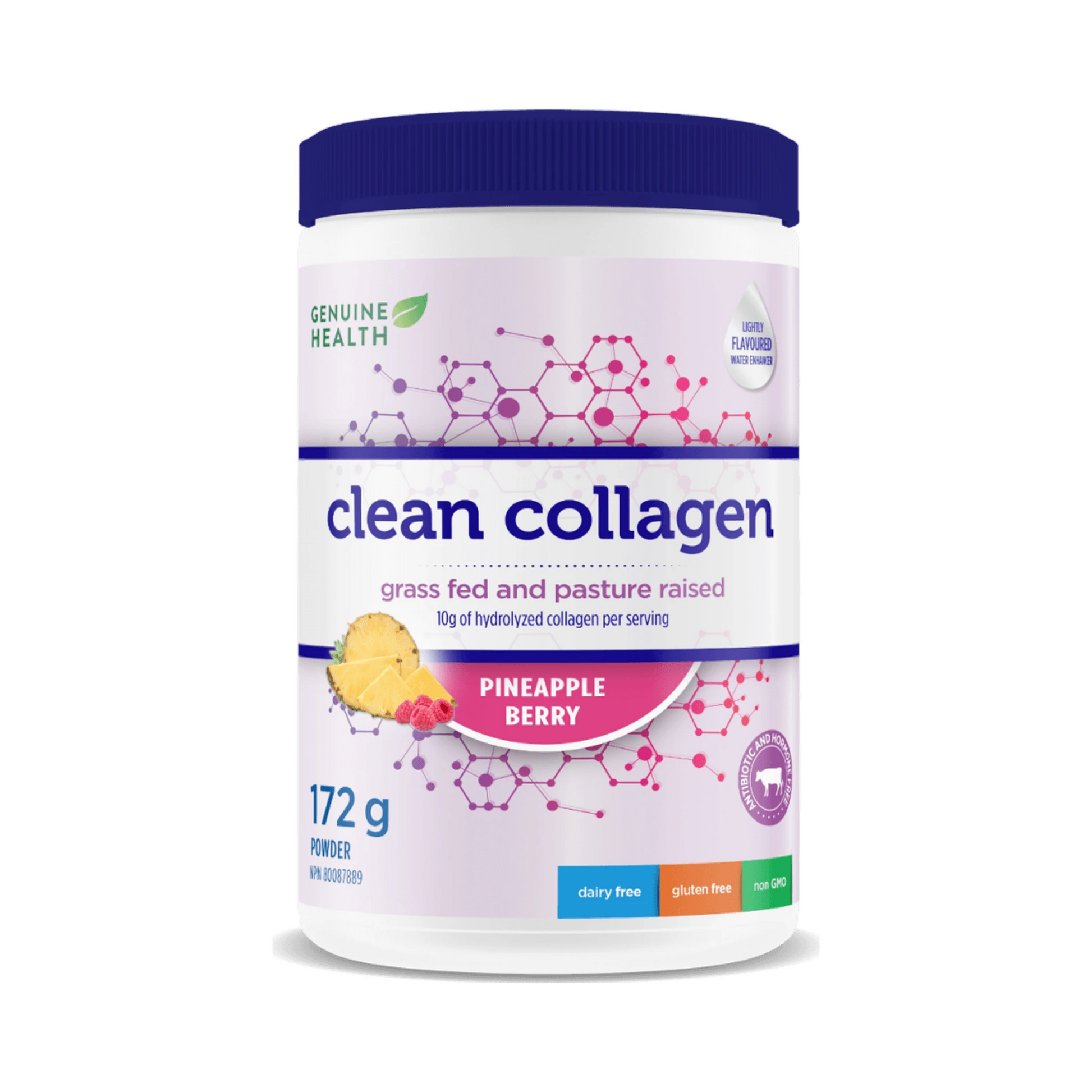 Genuine Health Clean Collagen Bovine Pineapple Berry 172g