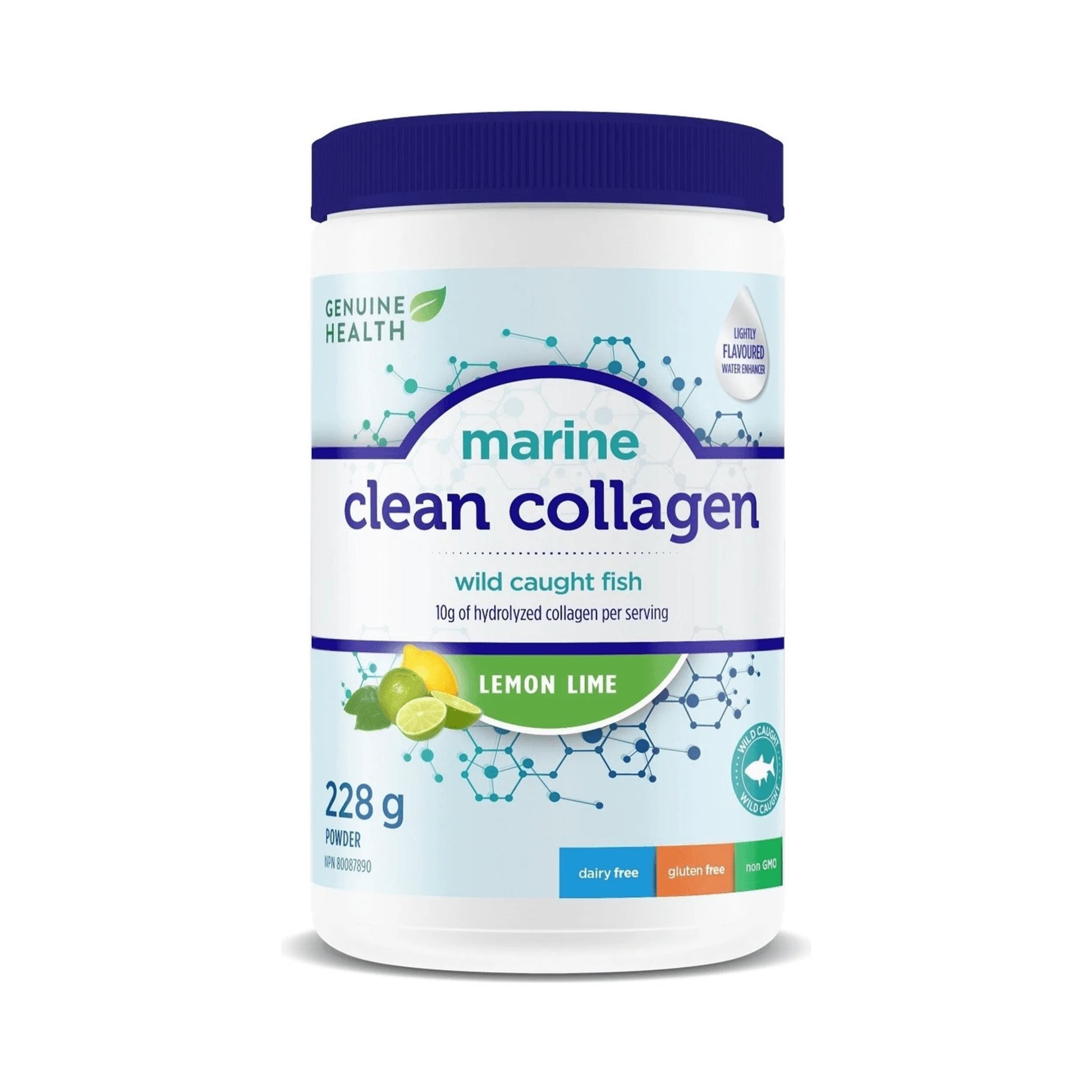 Genuine Health Clean Collagen Marine Lemon Lime 228g