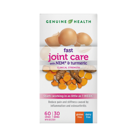 Genuine Health Fast Joint Care with NEM & Turmeric 60 Capsules