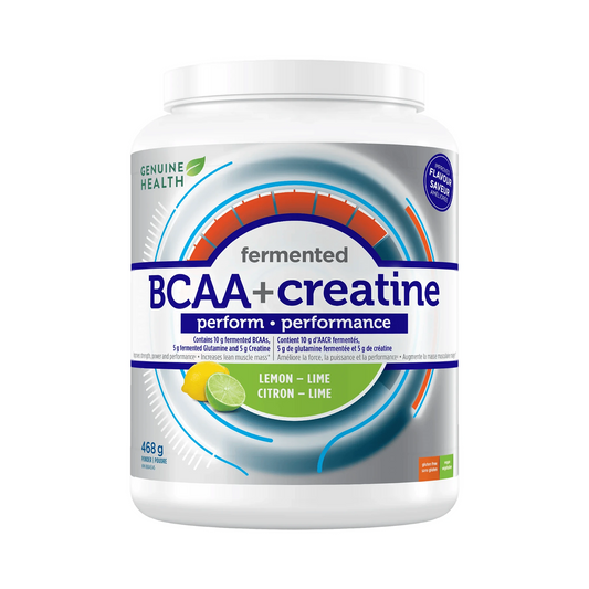 Genuine Health Fermented Bcaa+ Creatine Lemon Lime 468g