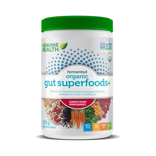 Genuine Health Fermented Organic Gut Superfoods+ Summer Berry Pomegranate 273g