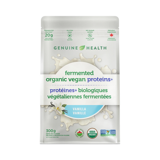 Genuine Health Fermented Organic Vegan Proteins+ Vanilla 300g
