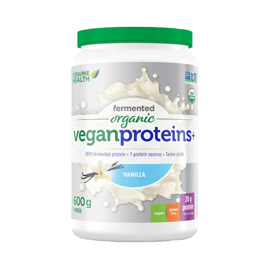 Genuine Health Fermented Organic Vegan Proteins+ Vanilla 600g