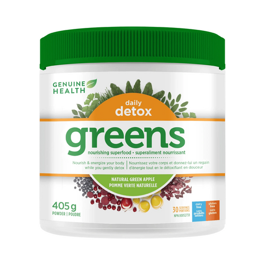 Genuine Health Greens+ Daily Detox Green Apple 405g