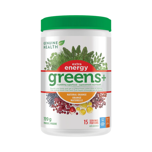Genuine Health Greens+ Extra Energy Orange 199g