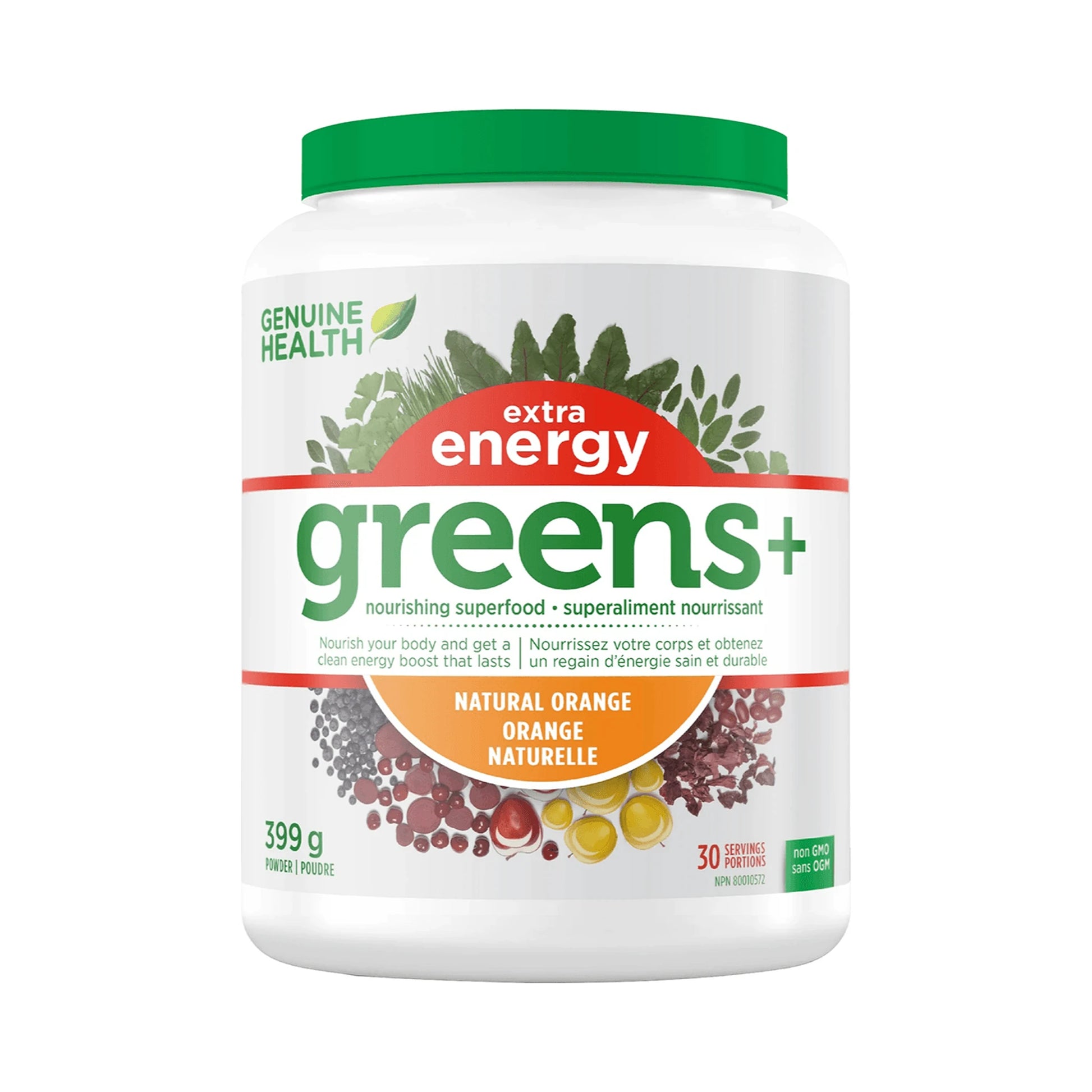 Genuine Health Greens+ Extra Energy Orange 30 Servings