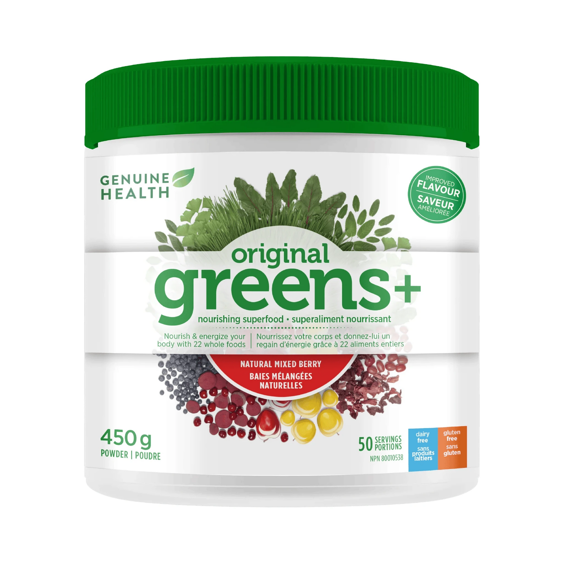 Genuine Health Greens+ Mixed Berry 450g