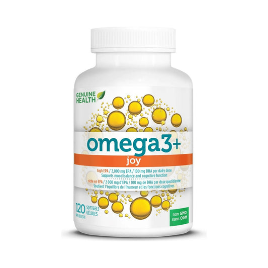 Genuine Health Omega3+ Joy 120 Softgels