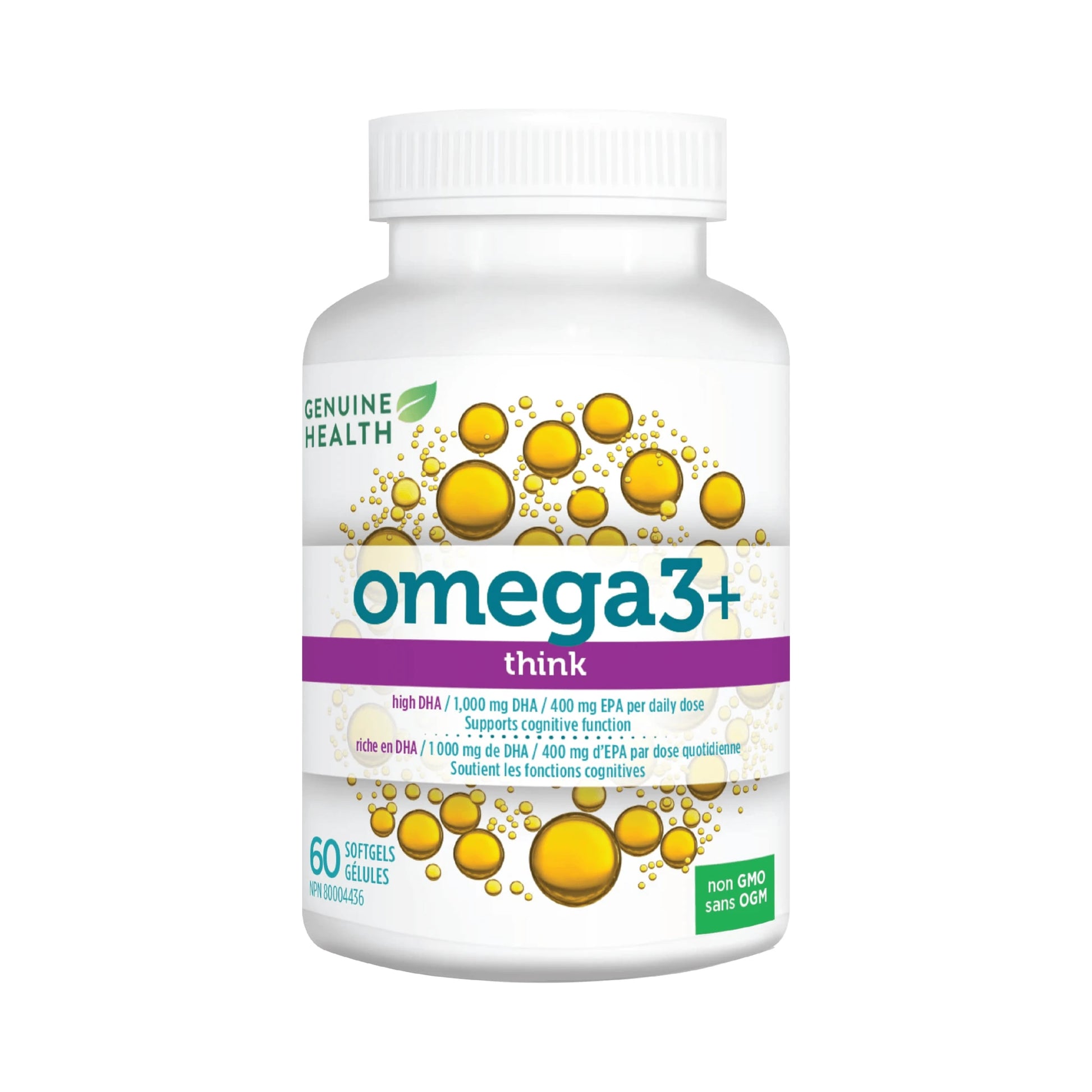 Genuine Health Omega3+ Think 60 Softgels