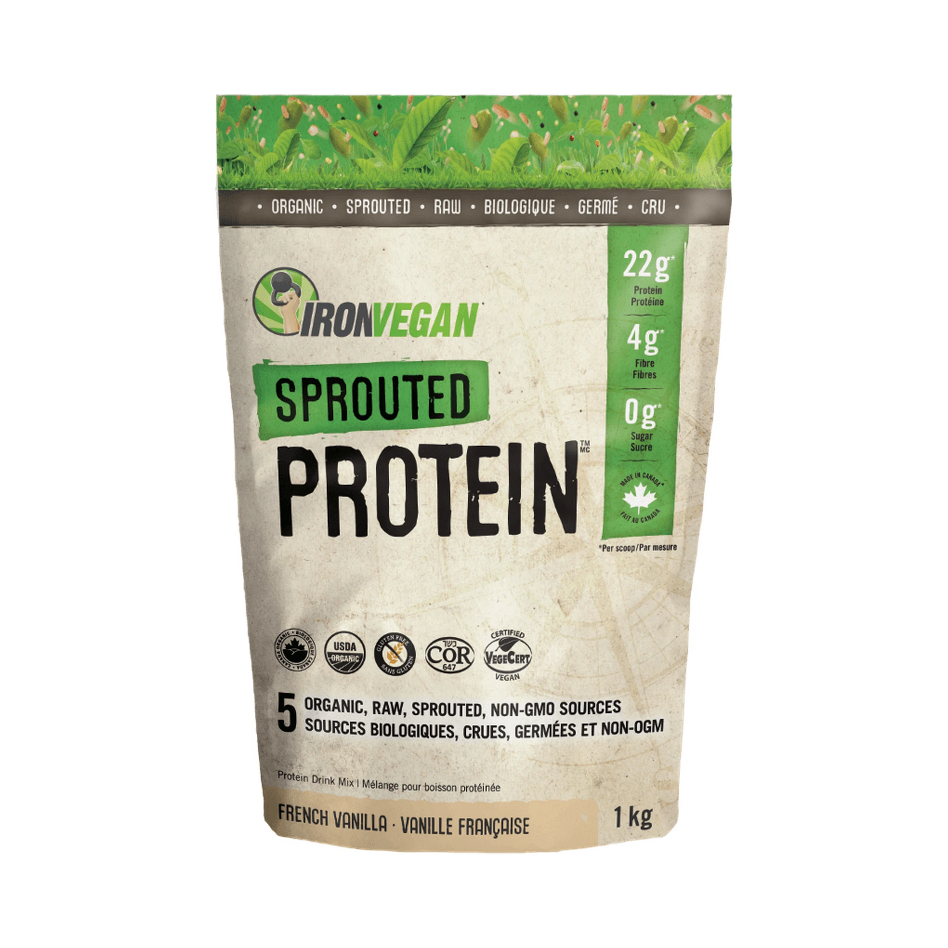 Iron Vegan Sprouted Protein Vanilla 1kg