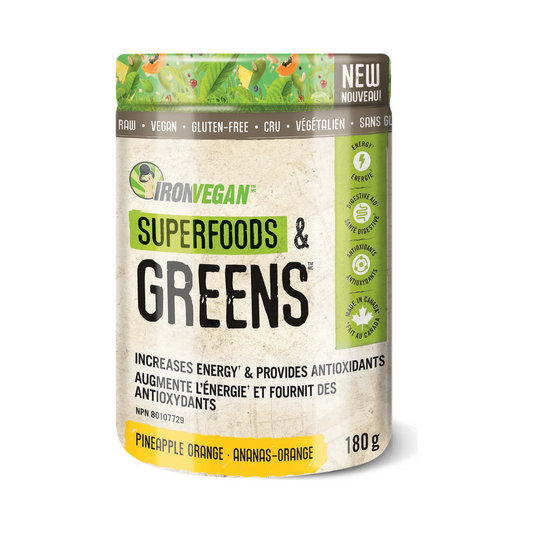 Iron Vegan Superfoods & Greens Pineapple Orange 180g