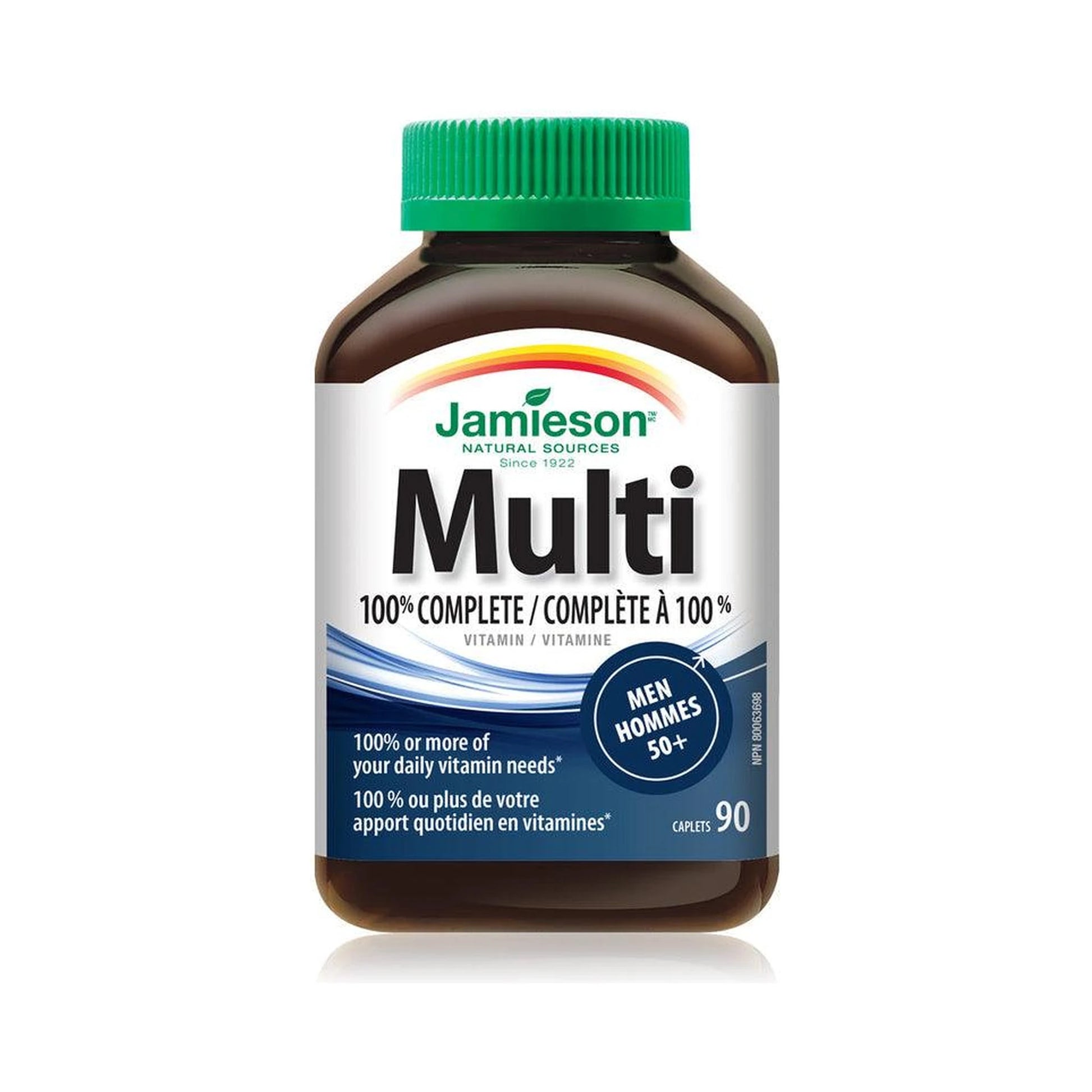 Jamieson 100% Complete Multivitamin for Men 50+ 90 Caplets