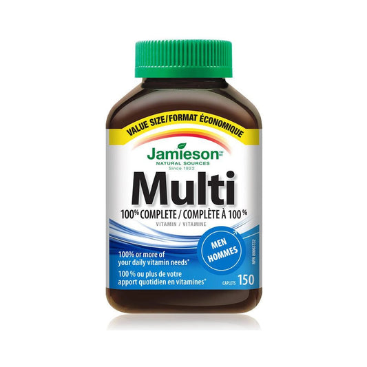 Jamieson 100% Complete Multivitamin for Men VALUE SIZE 150 Caplets