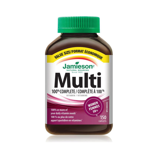 Jamieson 100% Complete Multivitamin for Women 50+ VALUE SIZE 150 Caplets