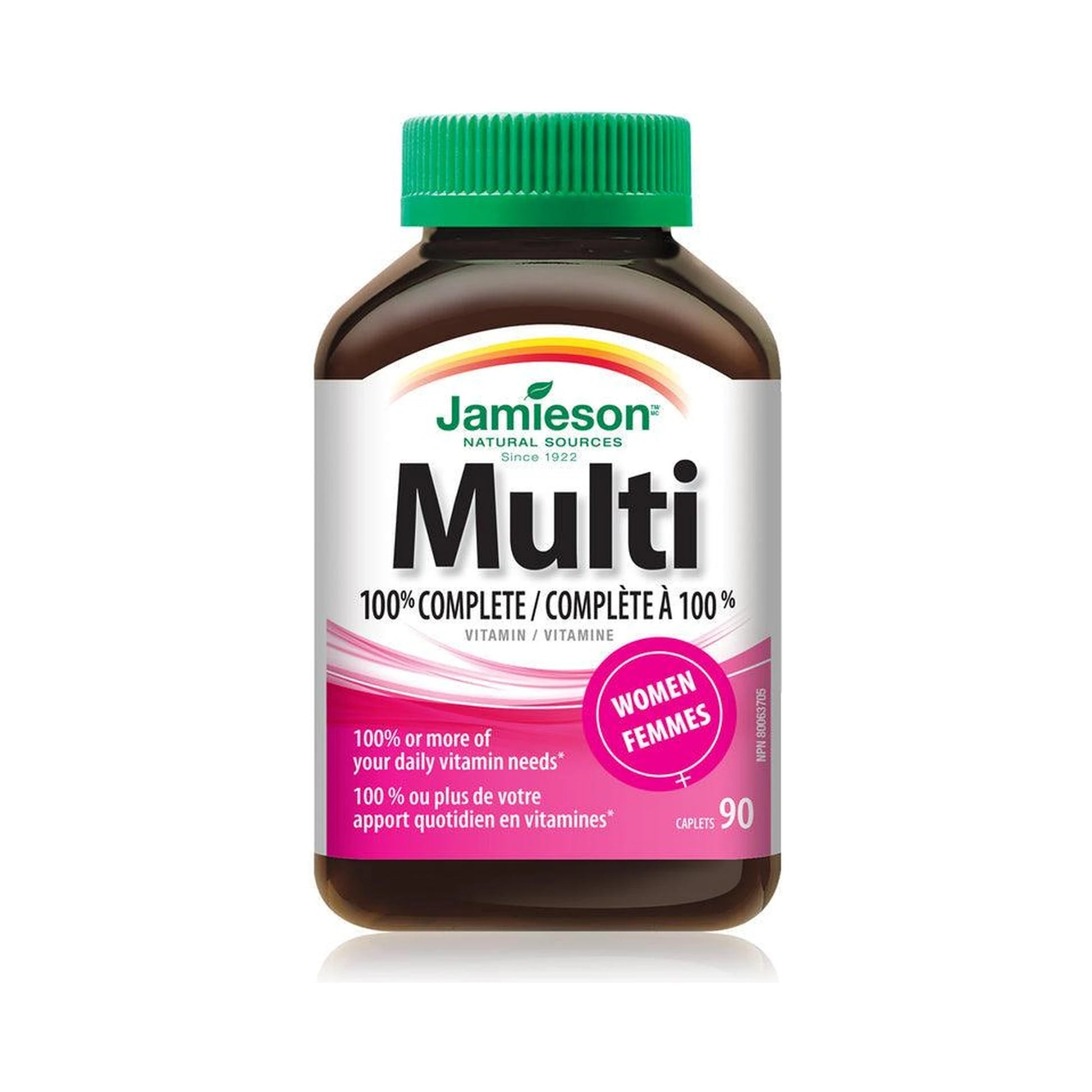 Jamieson 100% Complete Multivitamin for Women 90 Caplets