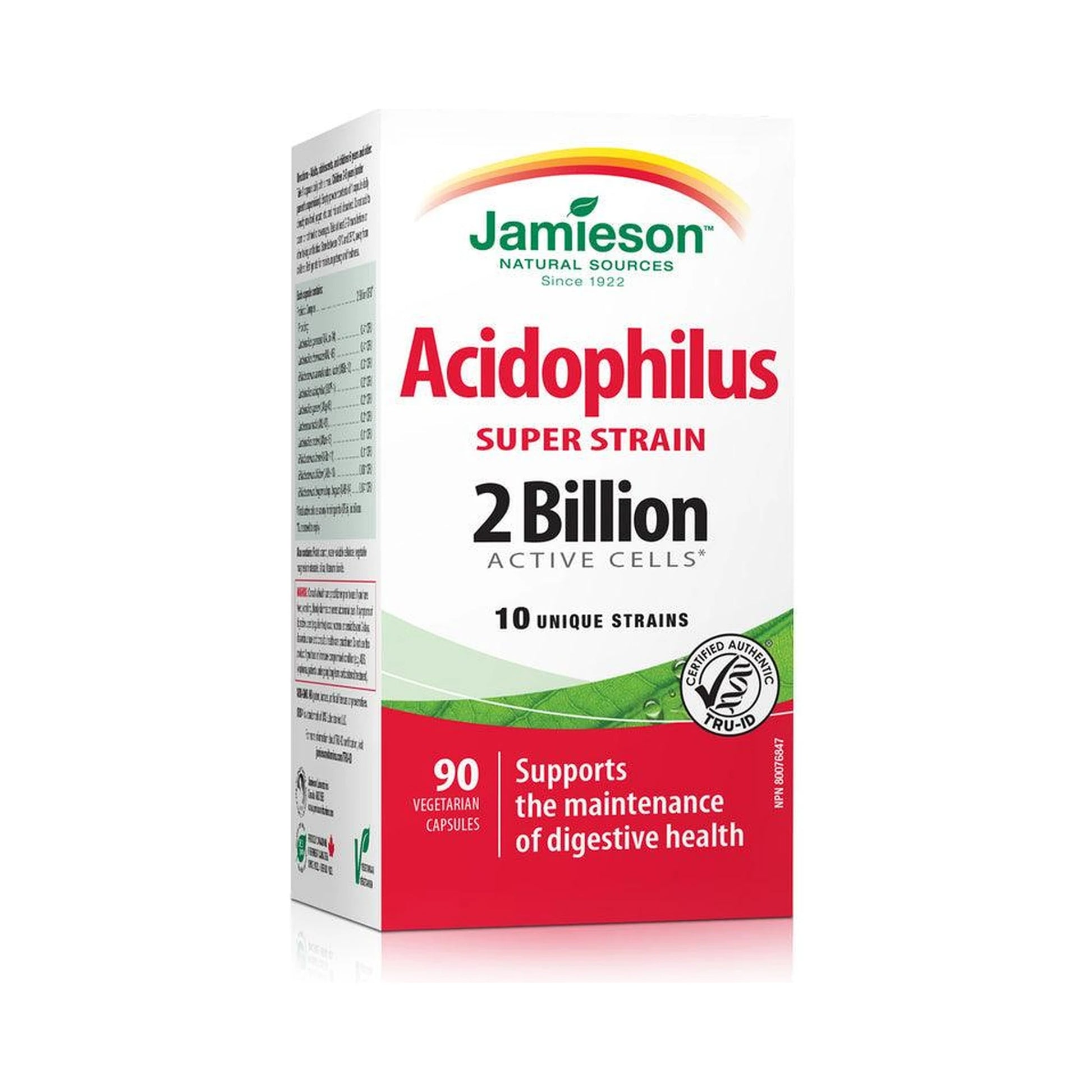 Jamieson Acidophilus Super Strain 2 Billion 90 Capsules