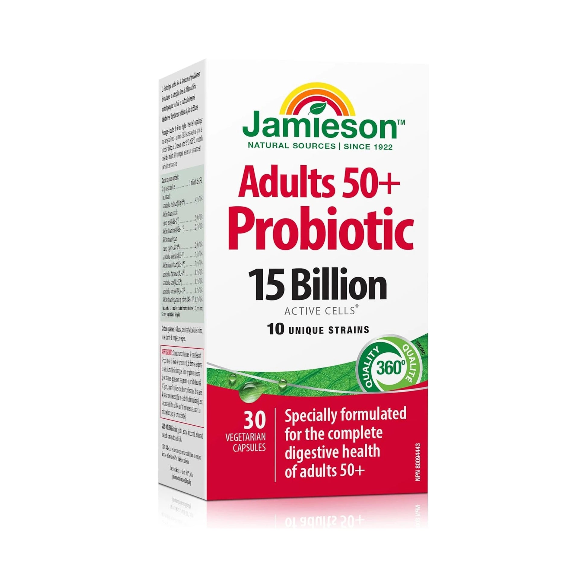 Jamieson Adult 50+ Probiotic 15 Billion 30 Capsules