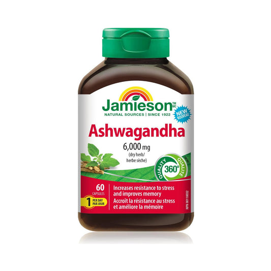 Jamieson Ashwagandha 6000mg 60 Capsules