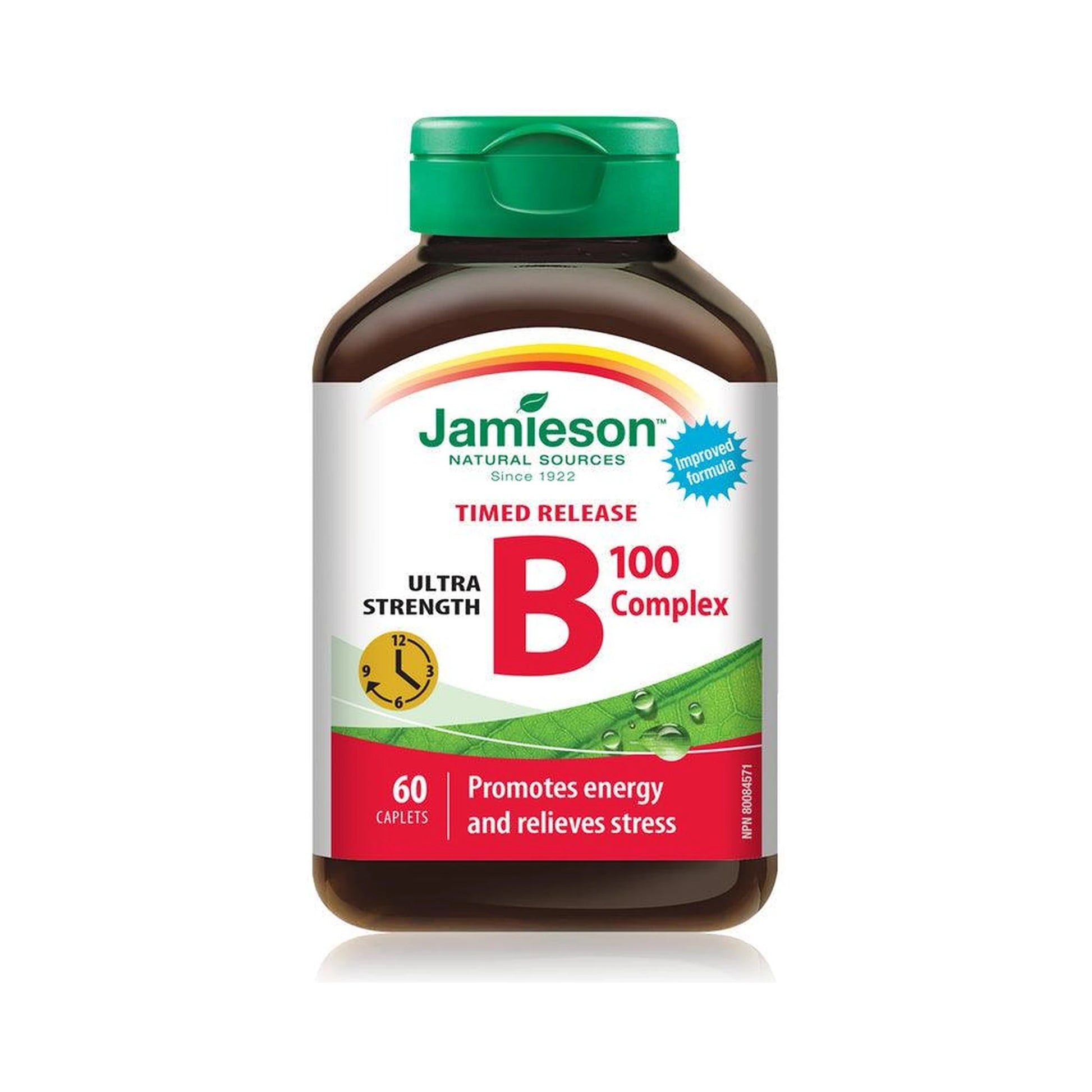 Jamieson B Complex 100 Ultra Strength Timed Release 60 Caplets