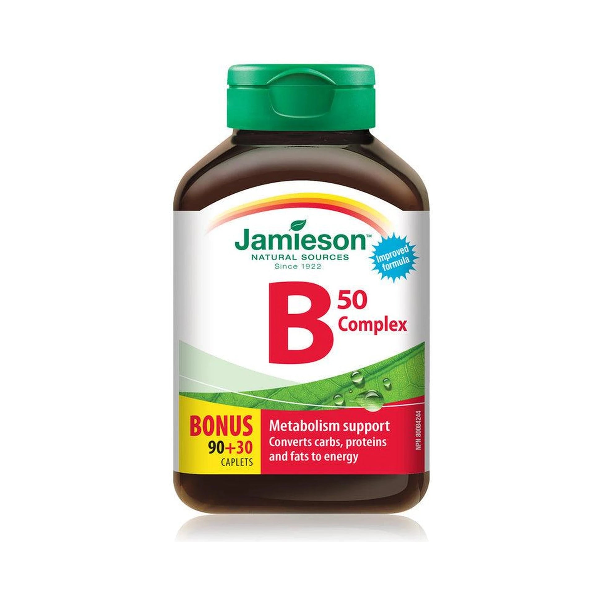 Jamieson B Complex 50 BONUS SIZE 120 Caplets