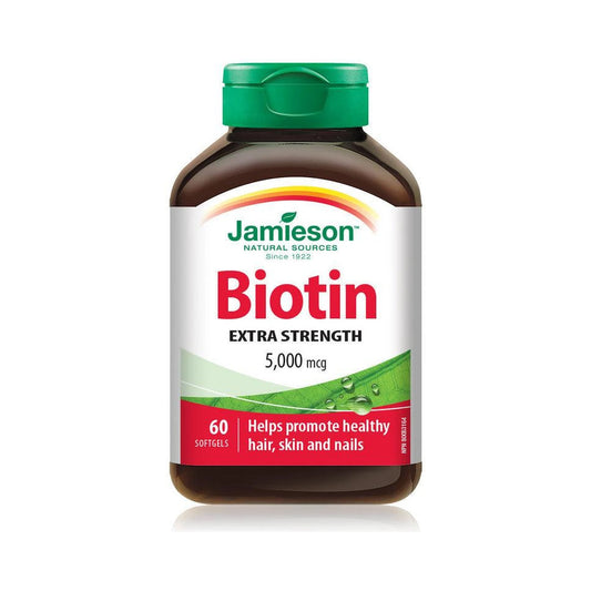 Jamieson Biotin Extra Strength 5000mcg 60 Softgels