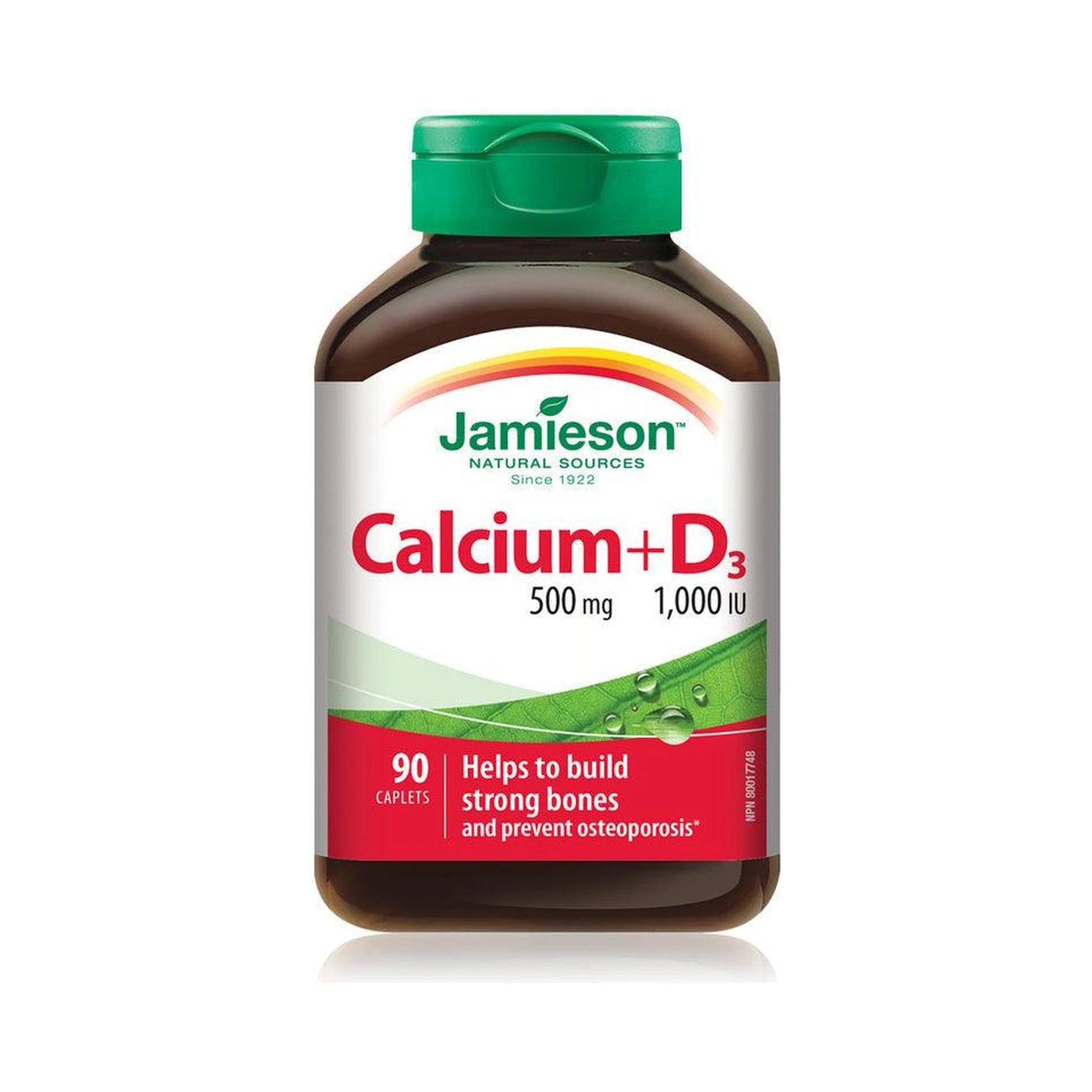 Jamieson Calcium 500mg + Vitamin D3 1000IU 90 Caplets