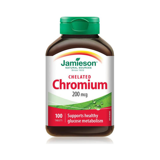 Jamieson Chelated Chromium 200mcg 100 Tablets