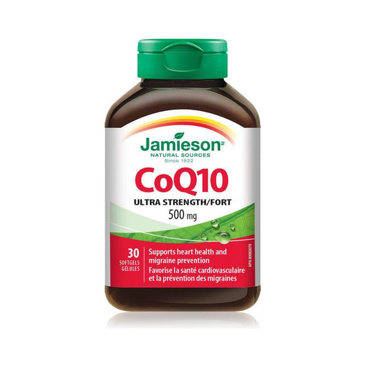 Jamieson CoQ10 Ultra Strength 500mg 30 Softgels