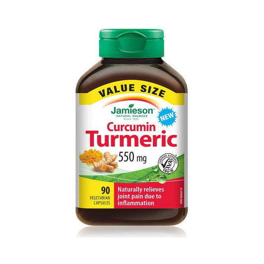 Jamieson Curcumin Turmeric 550mg VALUE SIZE 90 Capsules