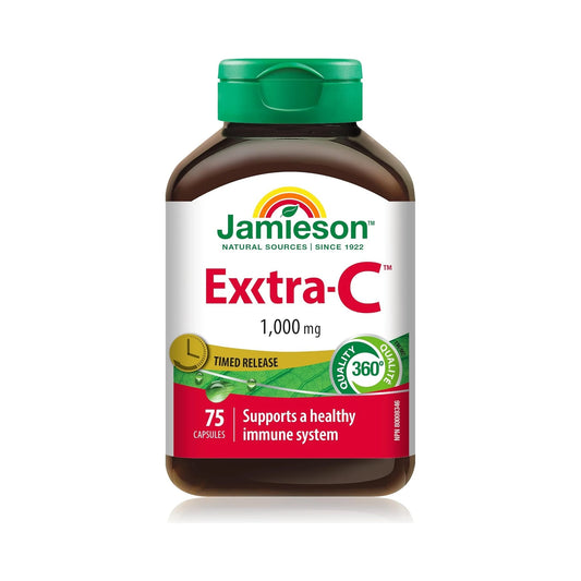 Jamieson Exxtra-C 1000mg Timed Release 75 Capsules