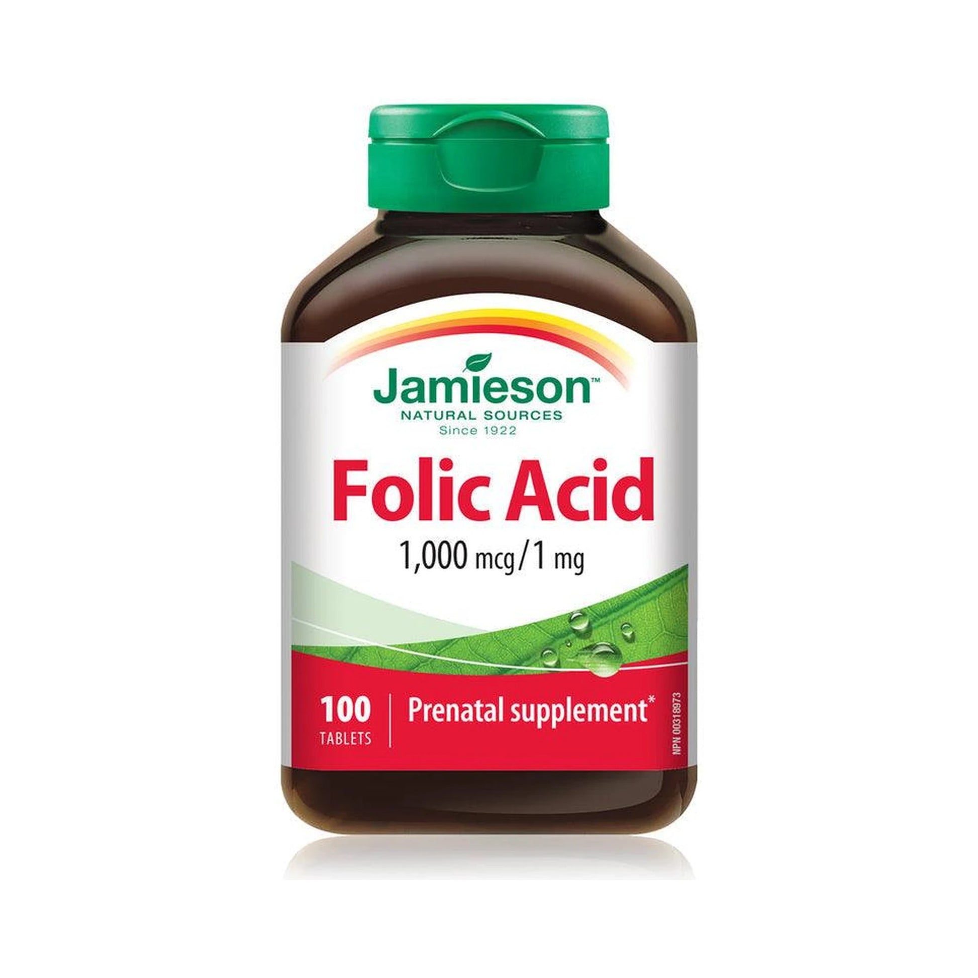 Jamieson Folic Acid 1000mcg 100 Tablets