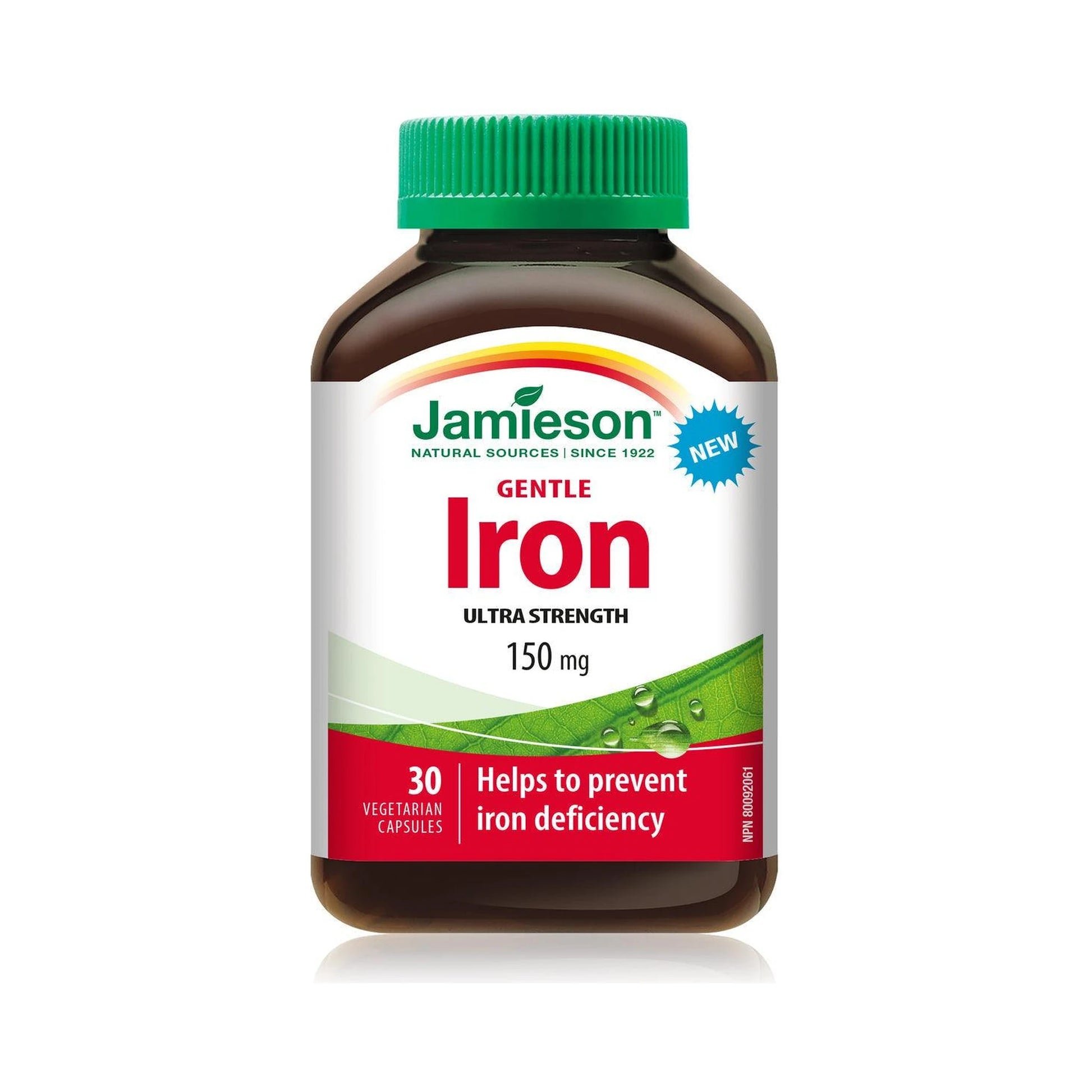 Jamieson Gentle Iron Ultra Strength 150mg 30 Capsules