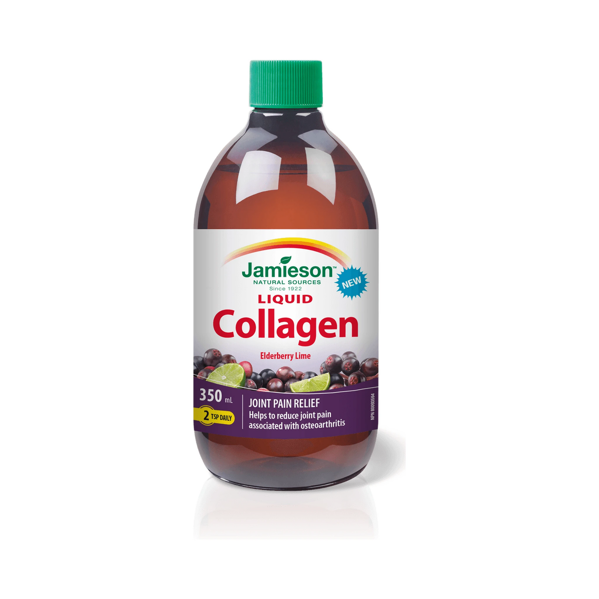 Jamieson Liquid Collagen Elderberry Lime 350mL