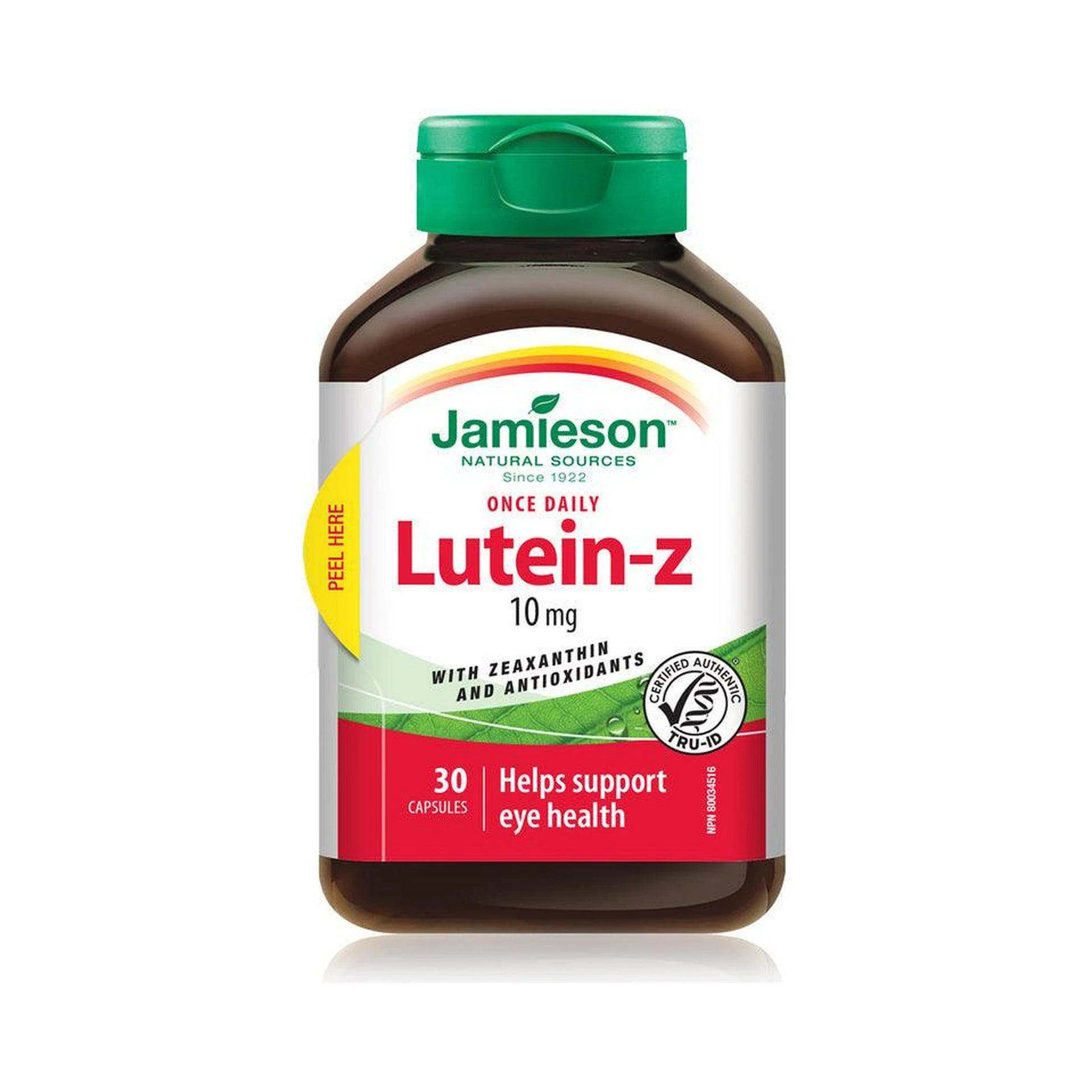 Jamieson Lutein-Z 10mg with Zeaxanthin and Antioxidants 30 Capsules