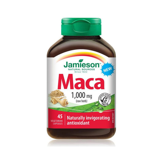 Jamieson Maca 1000mg raw herb 45 Capsules