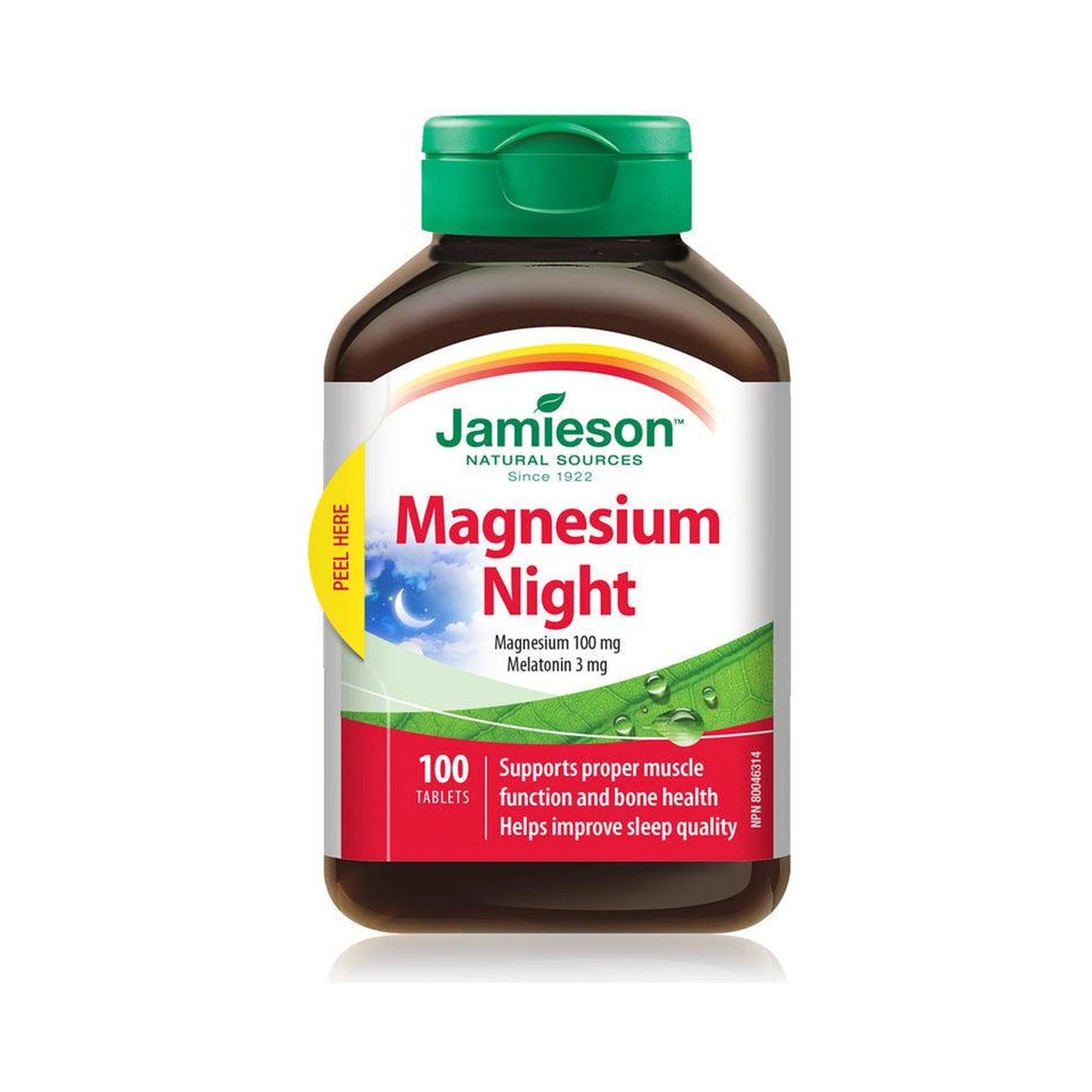 Jamieson Magnesium Night 100mg 100 Tablets