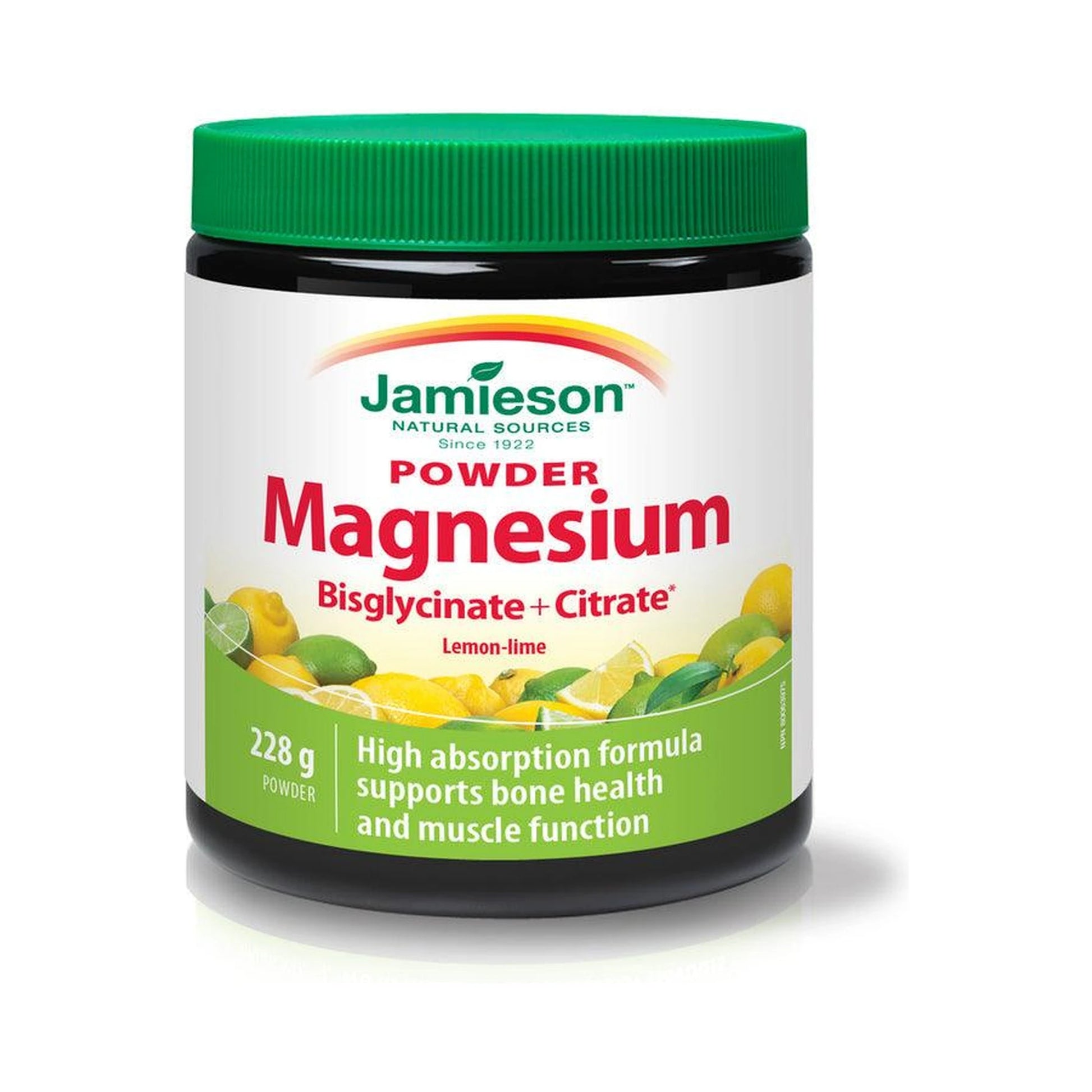 Jamieson Magnesium Powder Lemon-Lime 52 Servings