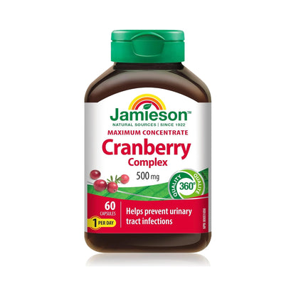 Jamieson Maximum Concentrate Cranberry Complex 500mg 60 Capsules