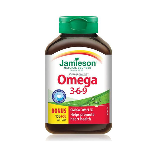 Jamieson Omega 3-6-9 OmegaProtect BONUS SIZE 200 Softgels