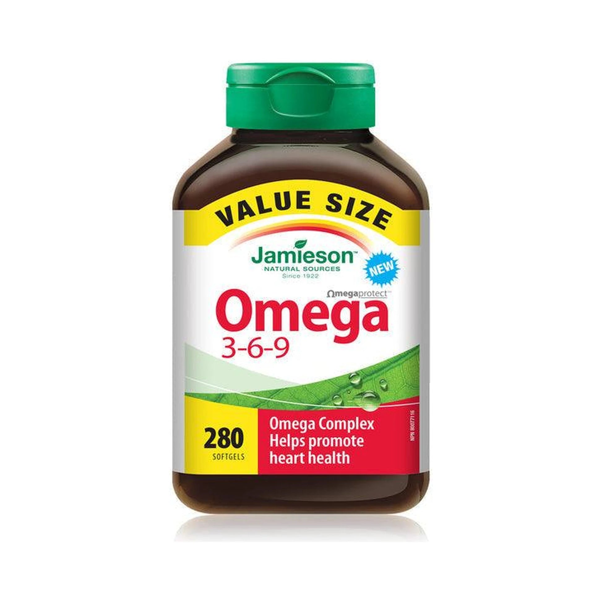 Jamieson Omega 3-6-9 OmegaProtect VALUE SIZE 280 Softgels