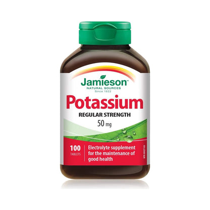 Jamieson Potassium 50mg 100 Tablets