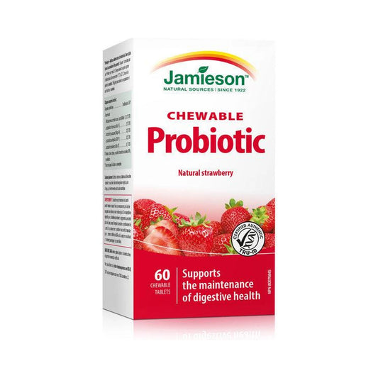 Jamieson Probiotic Natural Strawberry 60 Chewable