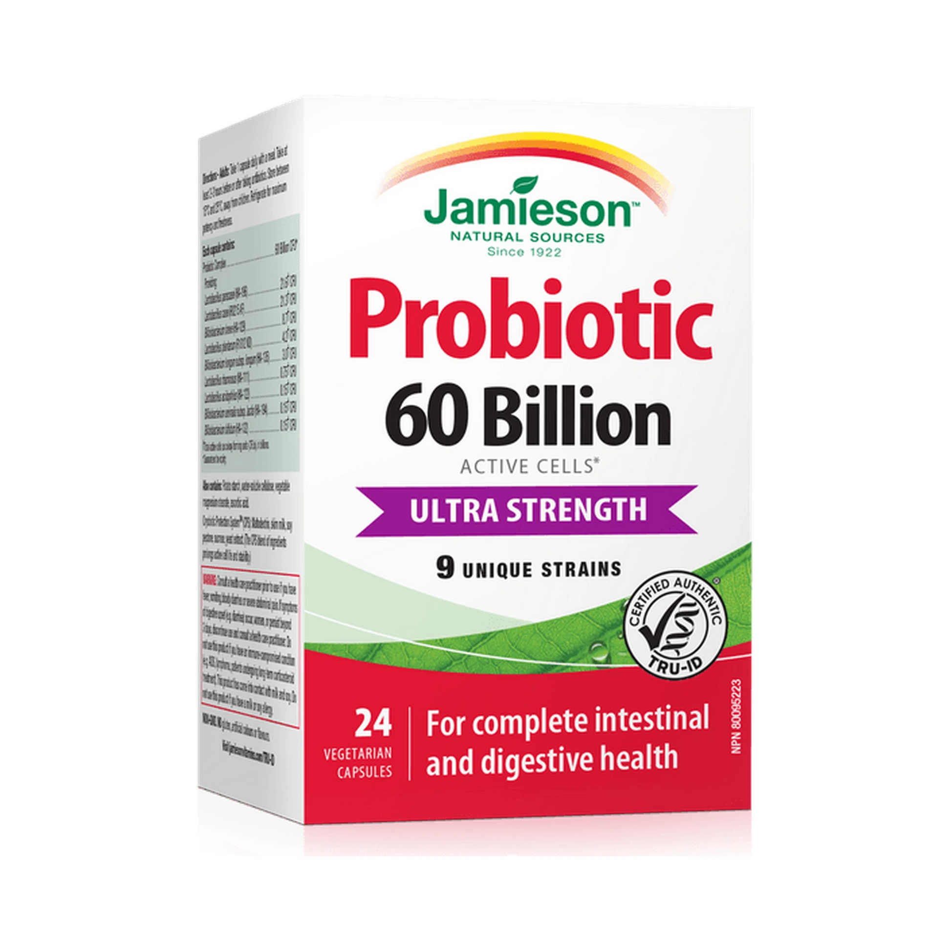 Jamieson Probiotic Ultra Strength 60 Billion 24 Capsules